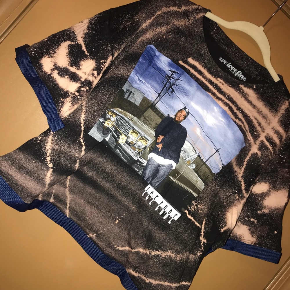 Ice Cube “It Was A Good Day” Bleached Crop Top